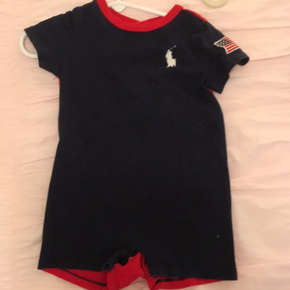Boys Ralph Lauren onesie. 6 months